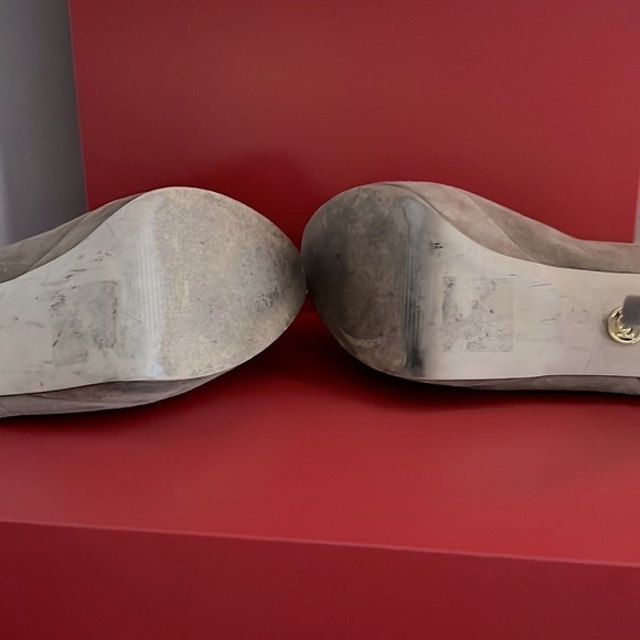 Gorgeous Bebe Camel/Taupe Beown Booties! Sky high & super cute! Sz 9 - Picture 7 of 12